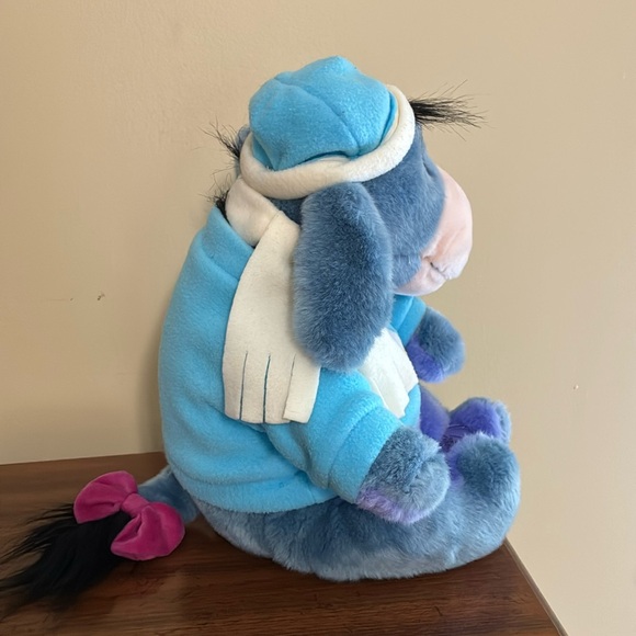 EEYORE PLUSH in SNOWMAN SWEATER (11” seated) - Picture 4 of 13